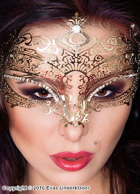 Kostyme-maske, strass